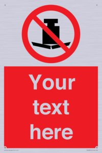 Custom No Heavy Loads Sign